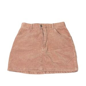 Kendall & Kylie Corduroy Mini Skirt pink size S